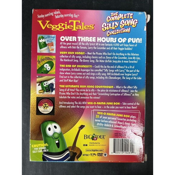VeggieTales - The Complete Silly Songs Collection 4 Disc Set DVD 2005+ Bonus DVD - Picture 2 of 5